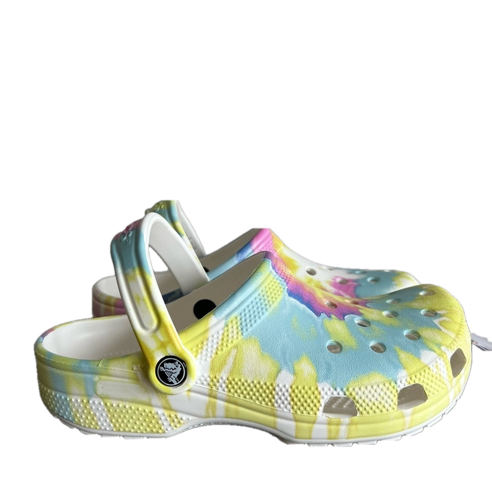 Crocs NEW Big Kids Classic Tie Dye Clog Size 6J #B1816